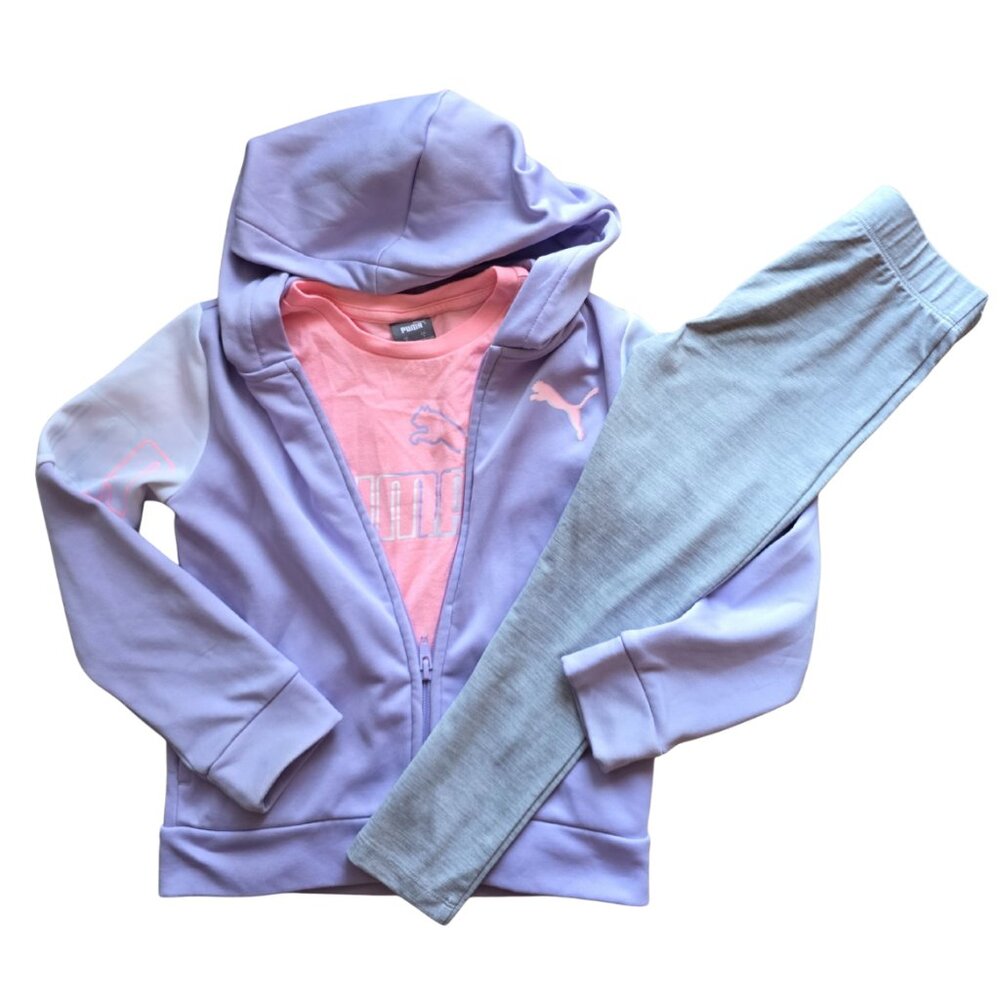 Puma 3-piece Active Outfit Girls Size 5